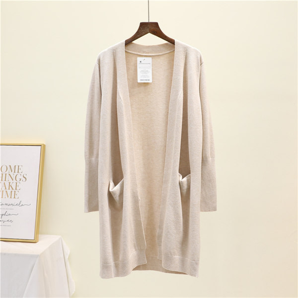 Uus mudel pikk vest taskutega ilma kinnituseta