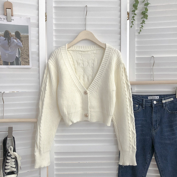 Lühikese mudeliga naiste kootud vest