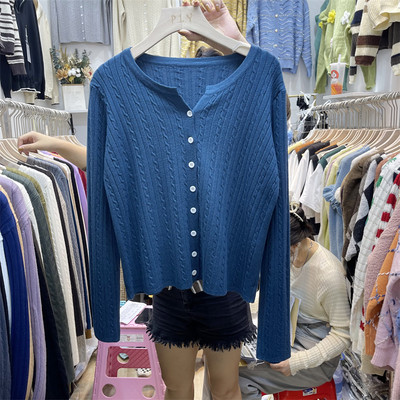 Alkalmi mellény O-nyakú és hosszú ujjú nők számára