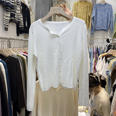 Alkalmi mellény O-nyakú és hosszú ujjú nők számára