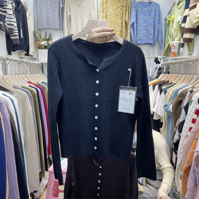 Alkalmi mellény O-nyakú és hosszú ujjú nők számára