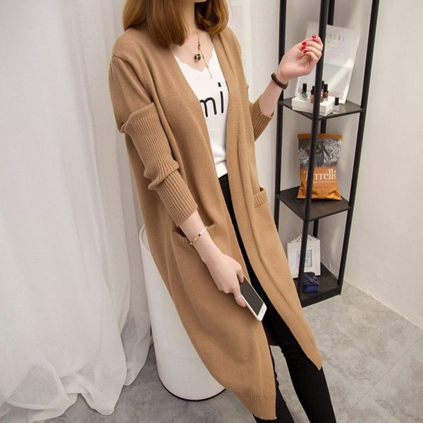 Casual ζακέτα με μήκος 7/8 και μακριά μανίκια για γυναίκες