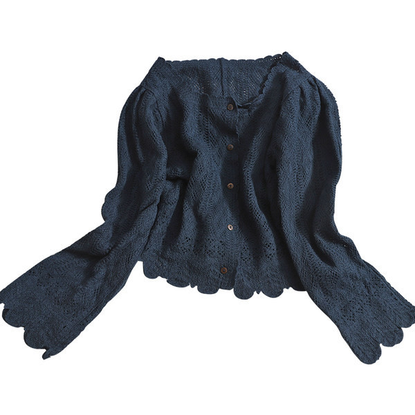 Cardigan de dama model nou cu nasturi si decolteu patrat