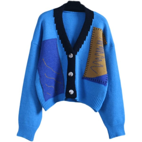 Stiilne kahevärviline spitsikaelusega naistevest