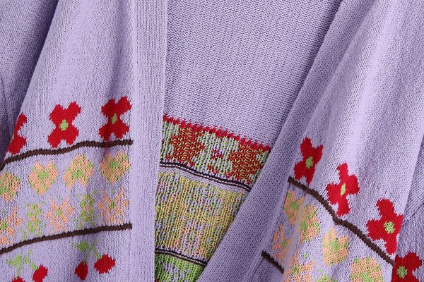 Cardigan casual lat, cu model fără închidere