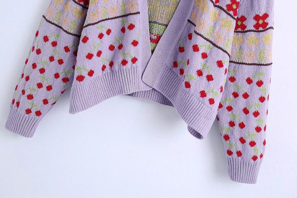 Cardigan casual lat, cu model fără închidere