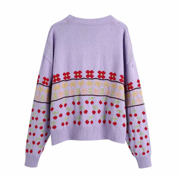 Cardigan casual lat, cu model fără închidere