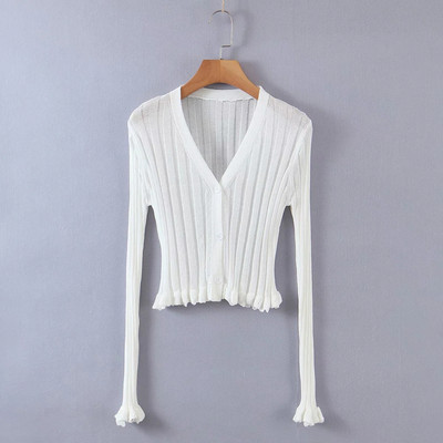 Fikseeritud velvetist vest spits-kaelusega ja lokkidega