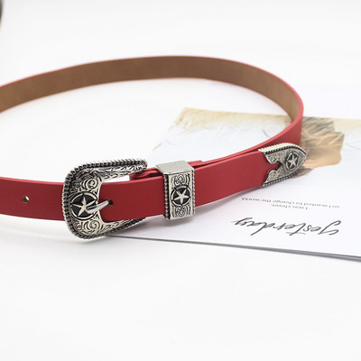 Női bőr öv-retro stílusú