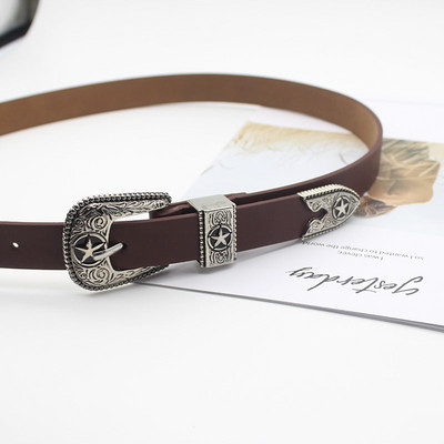 Női bőr öv-retro stílusú