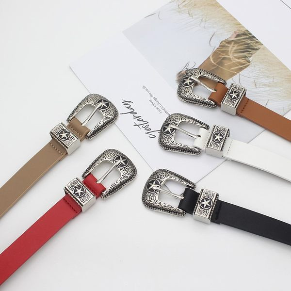 Női bőr öv-retro stílusú