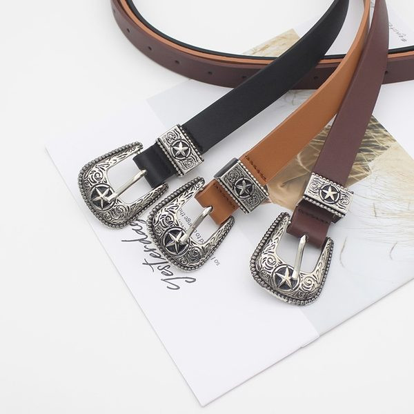 Női bőr öv-retro stílusú