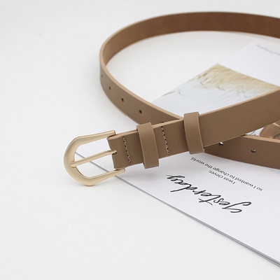 Γυναικεία οικολογική δερμάτινη ζώνη - ρετρό στυλ