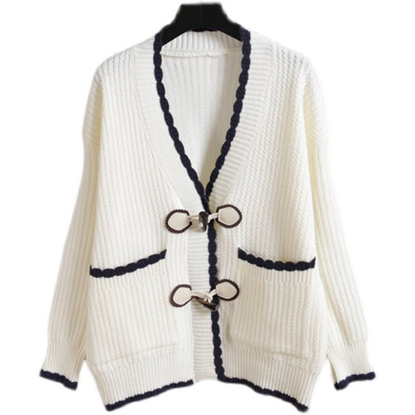 Taskute ja pikkade varrukatega naiste kampsun