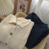 Γυναικεία χειμερινή ζακέτα με γιακά