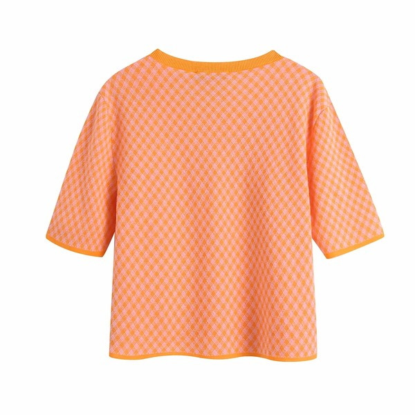 Széles modell kockás mellény gombokkal