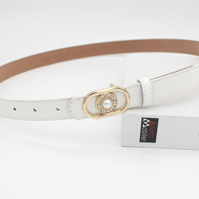 Curea de dama din piele cu perle