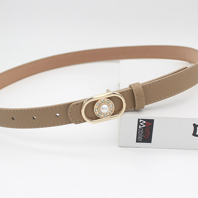 Curea de dama din piele cu perle