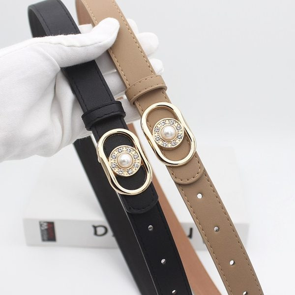 Curea de dama din piele cu perle