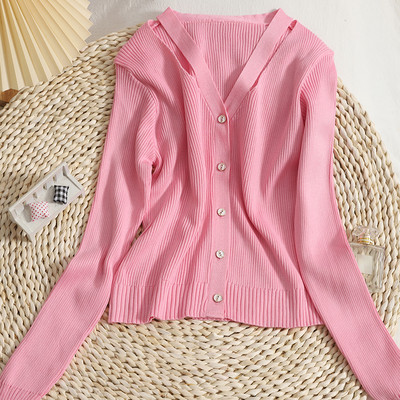 Vabaaja naiste vest V-kaelusega - mitmes värvitoonis