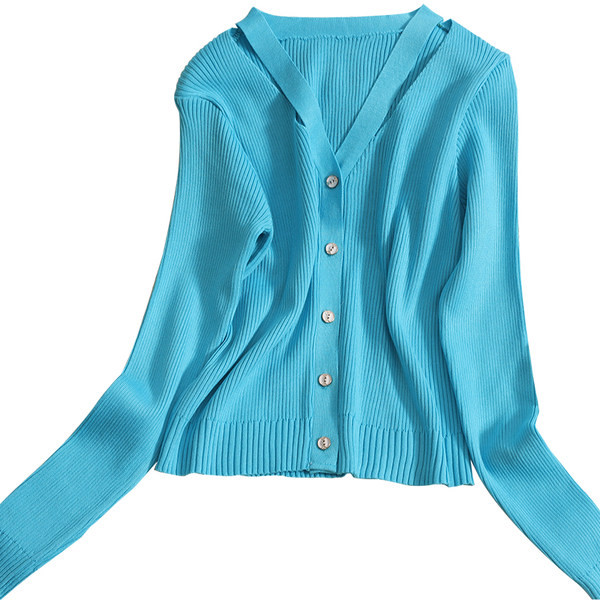 Vabaaja naiste vest V-kaelusega - mitmes värvitoonis