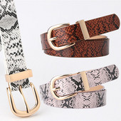 Női öko bőr öv állatmintás