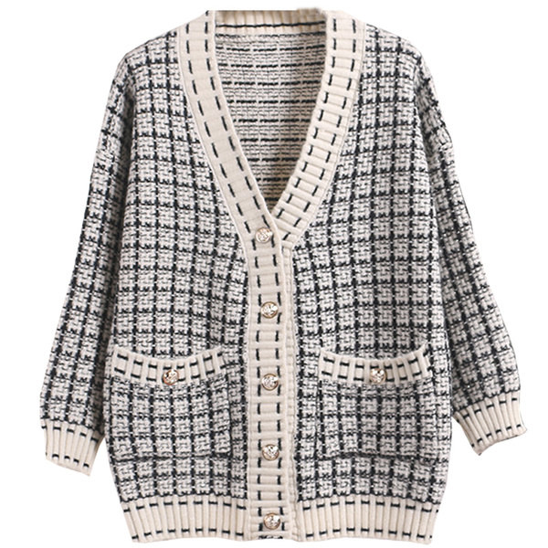 Vestă lungă de damă cu decolteu și nasturi spitz