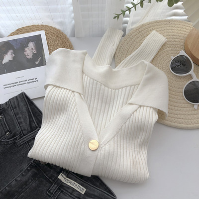 Cardigan damă din catifea cu nasturi