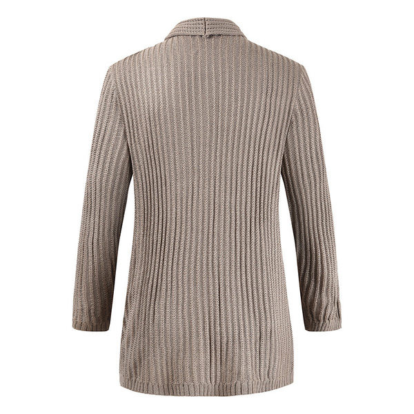 Cardigan lung bărbătesc stilat model simplu fără închidere