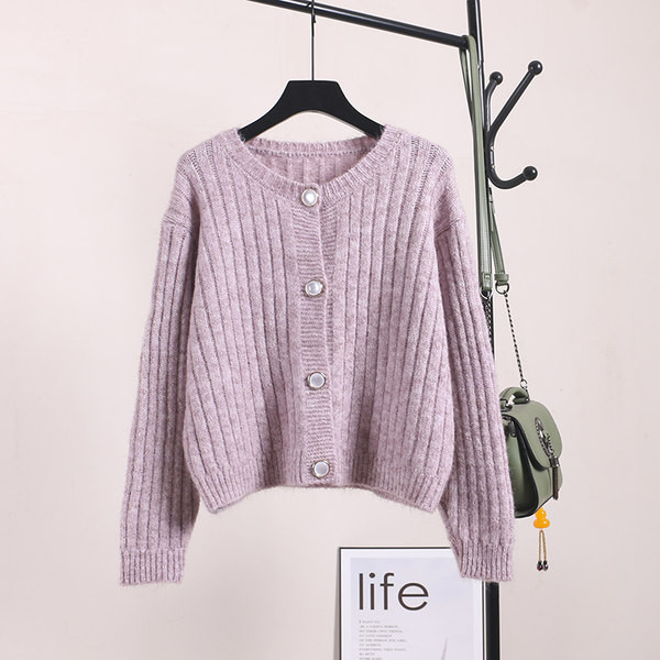 Vesta moderna de dama cu nasturi si maneci lungi