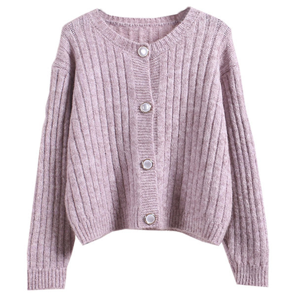 Vesta moderna de dama cu nasturi si maneci lungi