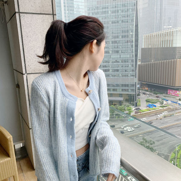 Vabaaja naiste vest metallist nööpide ja pikkade varrukatega