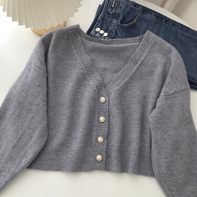 Naiste vest pärlite ja spitsikaelusega