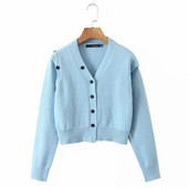 Lühike igapäevane nööpidega kardigan