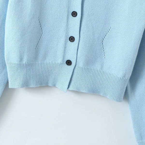 Lühike igapäevane nööpidega kardigan