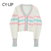 Praegune naiste lühike nööpidega kardigan