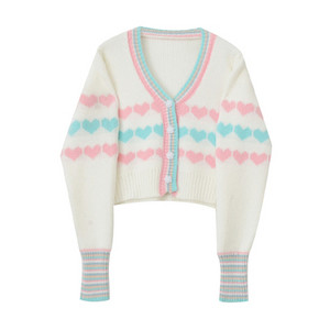 Praegune naiste lühike nööpidega kardigan