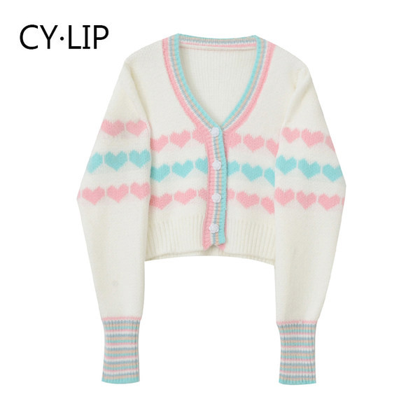 Praegune naiste lühike nööpidega kardigan