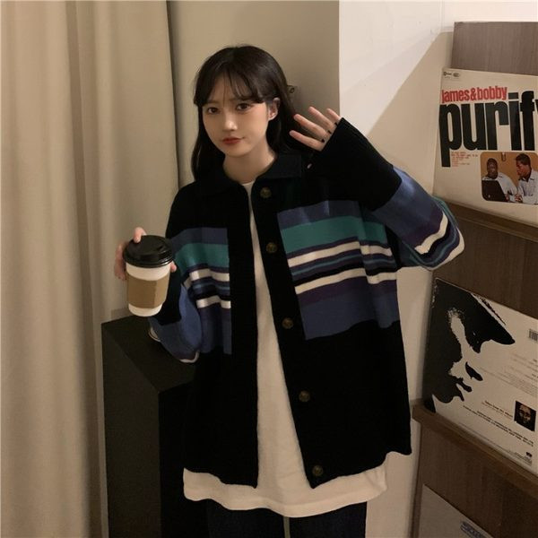 Γυναικεία καθημερινή μεγάλη φαρδιά ζακέτα