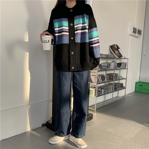 Γυναικεία καθημερινή μεγάλη φαρδιά ζακέτα