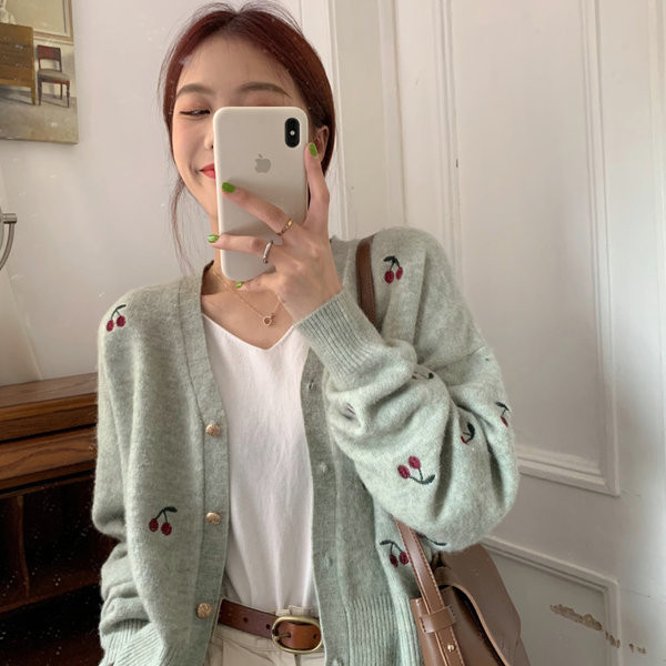 Cardigan de dama modern cu broderie