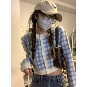 Cardigan de dama model scurt cu decolteu oval