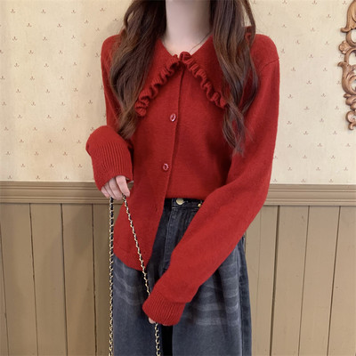 Stiilne naiste kampsun tavaline nööpidega mudel