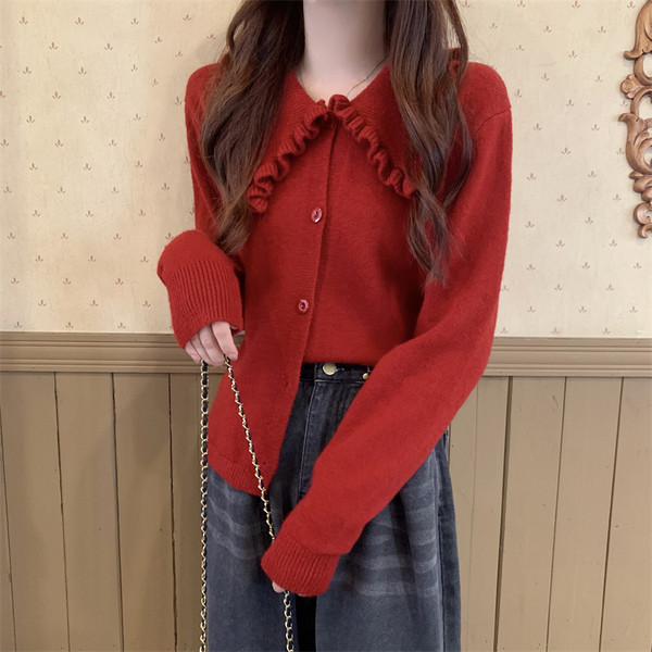 Stiilne naiste kampsun tavaline nööpidega mudel