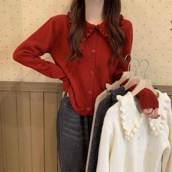 Stiilne naiste kampsun tavaline nööpidega mudel