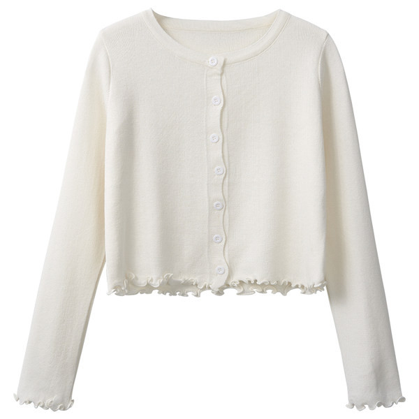 Praegune naiste kampsun nööpidega lühike mudel