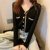 Vesta de dama moderna cu buzunare si broderie