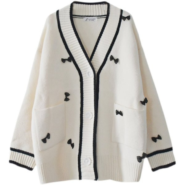 Stiilne naiste pikk kardigan pikkade varrukatega ilma kinnituseta