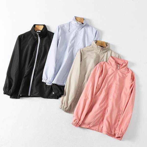 Jacheta de toamna subtire tip jacheta de vant cu fermoar