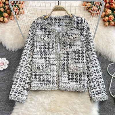 Naiste vabaaja lühike taskutega mantel